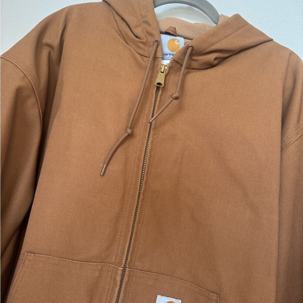 Carhartt Loose Fit Firm Duck Active Jacket in Carhartt Brown - Picture 2 of 8